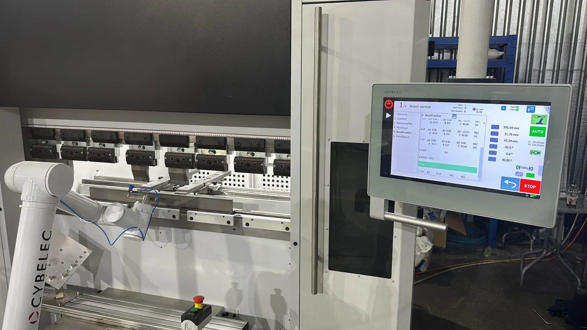 CYBELEC press brake control retrofit and electrical integration